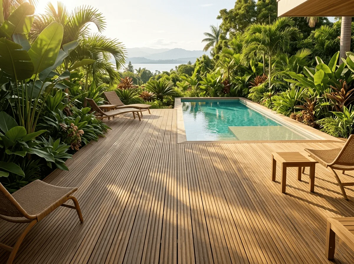 Grooved Teak Flooring